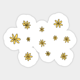 A THOUSAND YELLOW DAISIES Sticker